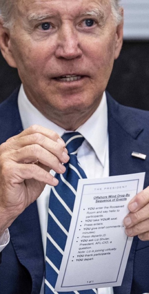 RobSchneider's tweet photo. Other Presidential ‘Talking points’ on the back of this list;
YOU are the President,
YOU will blame Putin for your bicycle falling over,
YOU are the President.
YOU will get a donut if you do all of these talking points,
YOU will NOT get a donut if you go OFF these talking points! https://t.co/aFNDUmG4mc