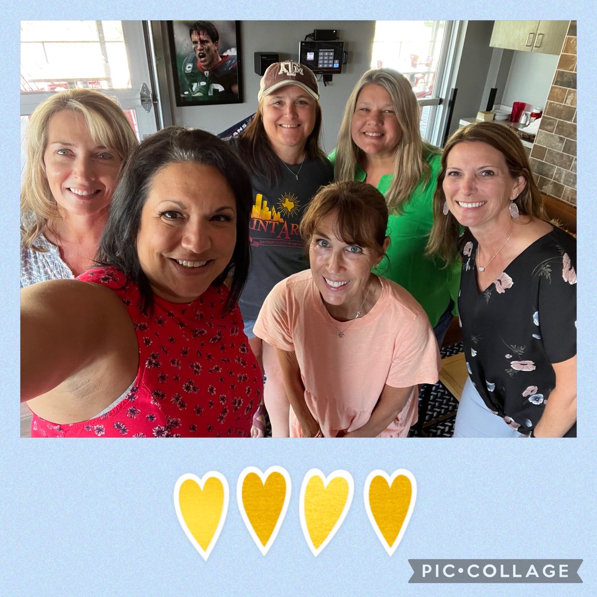 Love my team! 💕#schoolspiritselfie #summerselfie <a href="/BengalPride/">Arafat Abdullah</a>  ⁦@lauriebelz⁩ ⁦<a href="/dianadurlam75/">dianadurlam75</a>⁩ ⁦<a href="/happykosel/">Happy Kosel</a>⁩ ⁦<a href="/jahornerjovi/">Jeanne Horner</a>⁩  ⁦<a href="/rebeccahery/">Rebecca</a>⁩