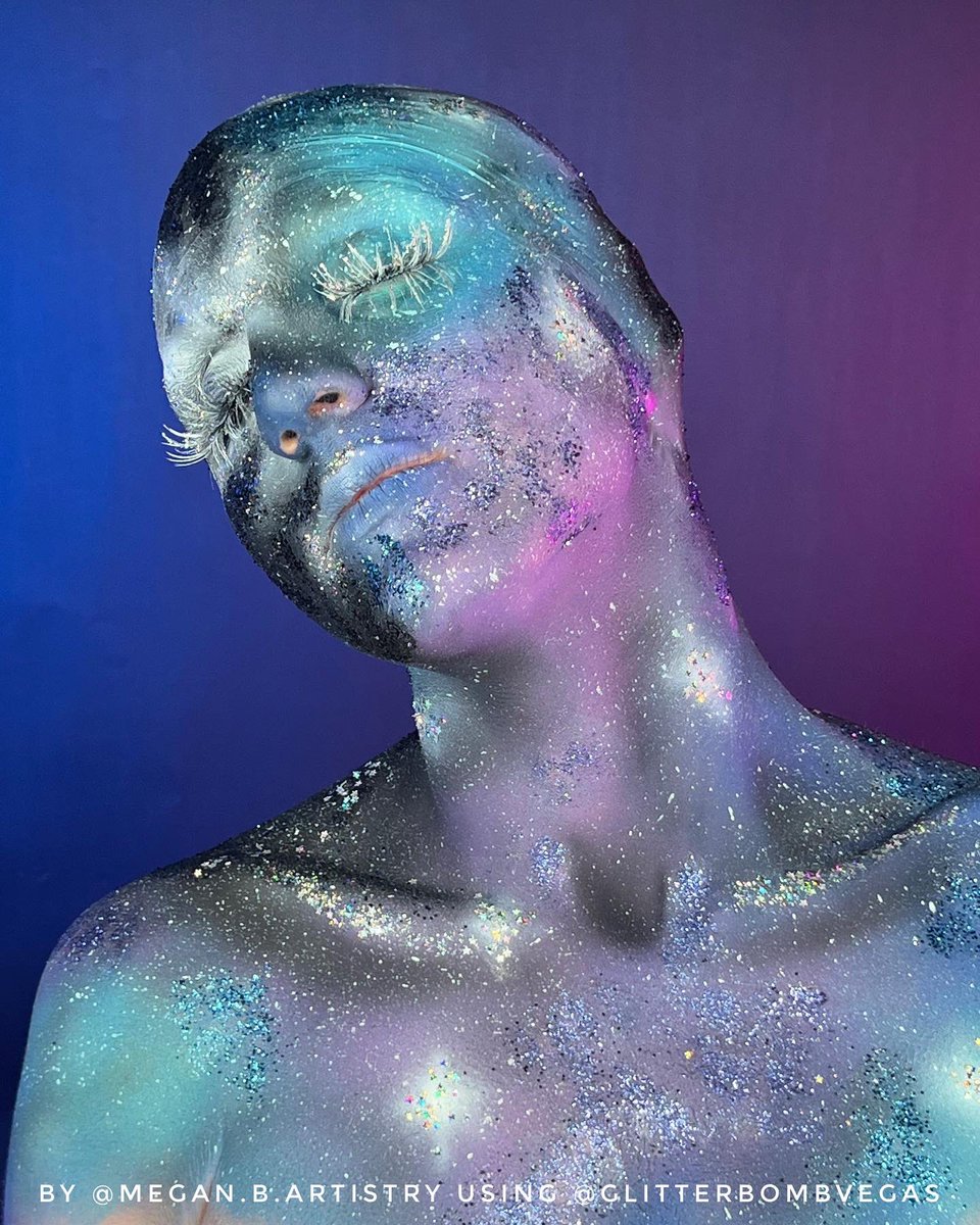SkinCity's tweet image. First entry is IN! @GlitterBomb_LV #makeup #contest! “Galactic Glitter” by #MeganBArtistry 🪐
Only ONE WEEK left to register!!
skincitybodypainting.com/contest