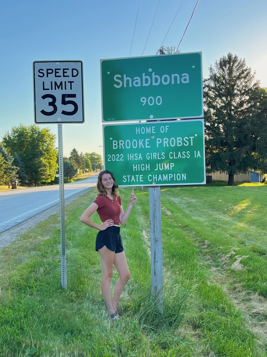 The village of Shabbona has a new greeting when coming into town!!!

#StateChampion