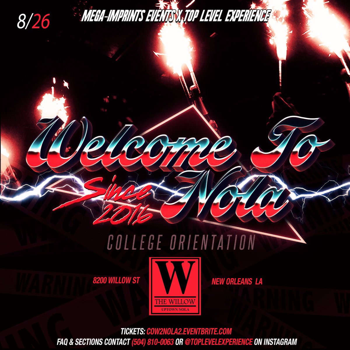 TopLevelExp's tweet image. #WelcomeToNola : #CollegeOrientation 
August 26, 2022 The Biggest Back To School Party in NOLA Est. 2016 ! 
-
Nothing Compares to this Interactive Experience 🔝⚜️ | Bottles + Beautiful People | First 300 ladies will receive a FREE DRINK | Raffle info ⬇️
-
COW2NOLA2.eventbrite.com