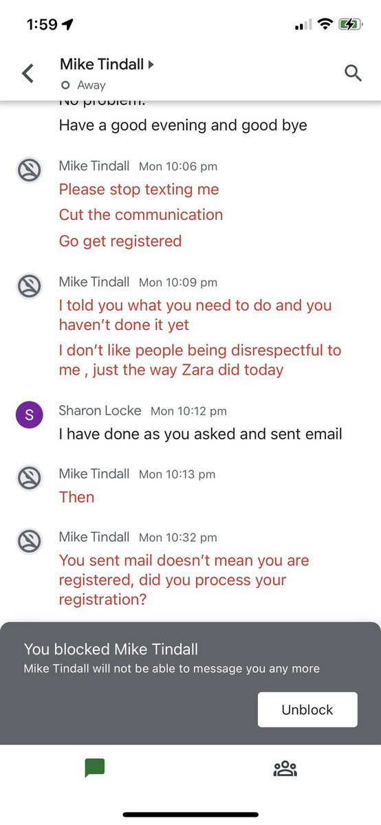 SHARON081964's tweet photo. To the man who pretended to be @miketindall13 and asked for money to be in an “exclusive fan club” and when I wouldn’t and blocked him, he got nasty. His email is: miketindal312@gmail.com   Please others beware of this person! https://t.co/T70oSyEMbH