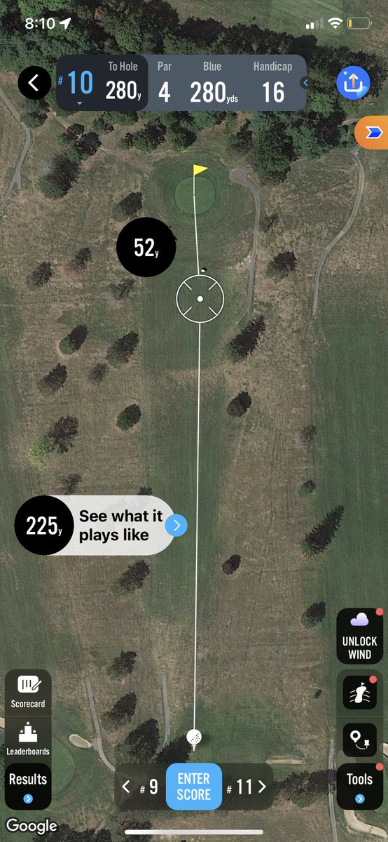 HemlockThe's tweet photo. Hole #10 is a 280 yard Par 4. This hole plays uphill at the green and is requires an accurate chip or approach if you donโt have the distance required to drive the green. #THC22 https://t.co/1xX178Mh7g