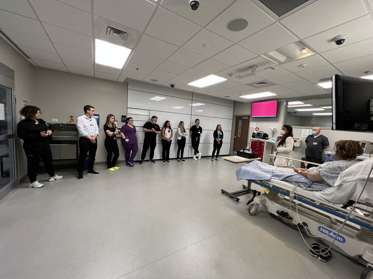 AdnanSubei's tweet photo. We had a great time having stroke simulation at @BrowardCollege for our new @MhsNeurology PGY-2 residents along with the pharmacy residents. Special thanks to Dr. George Diaz, Bandi Davini (Stroke APRN) and Veronica Sherman (Pharmacy Residency PD) for helping out. @mhshospital https://t.co/o1zFCbwkX4