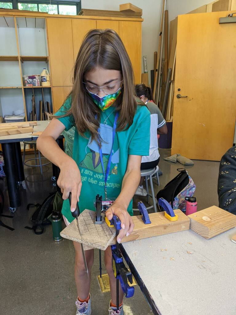 pfspasadena's tweet image. Check out our PFS! 5th and 6th grade girls designing and creating during our new woodworking class at Westridge PFS!!
