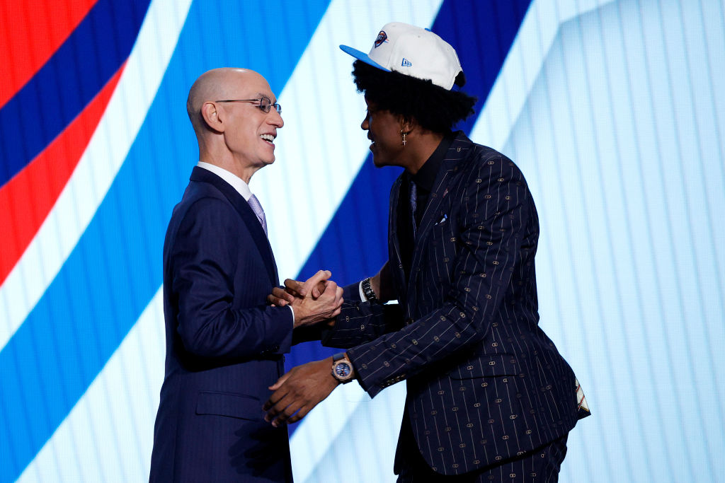 ESPNInsights's tweet photo. With Chet Holmgren and Jalen Williams going in the lottery, it is the first time the @WCCsports has multiple lottery picks in the same draft in the lottery era (since 1985). https://t.co/LNOn3azzWb