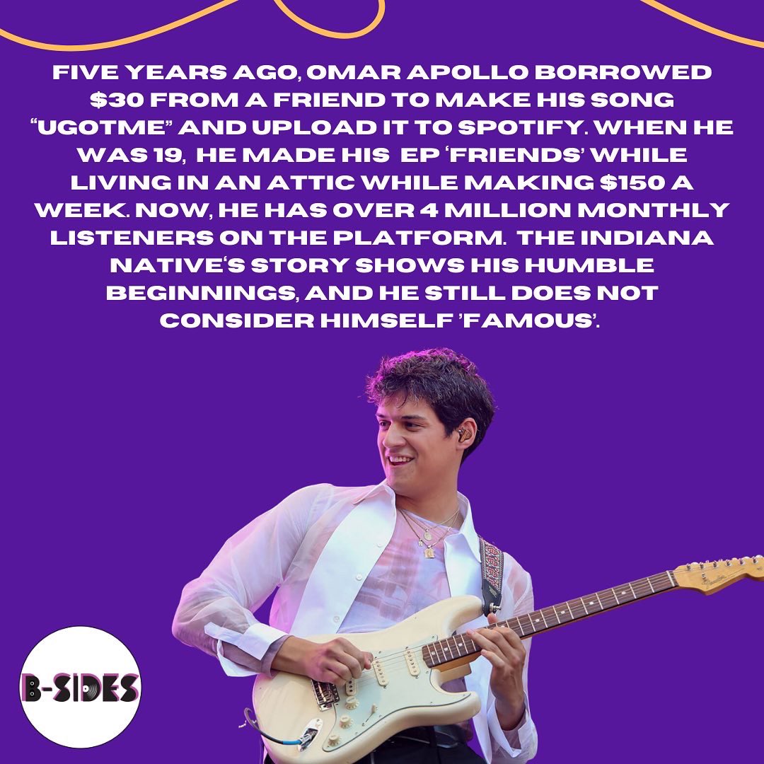BSidesTV's tweet photo. Today’s #PrideFeature artist you should check out is @omarapollo! The Indiana native does not label himself or his music, and is the king of exploration! Swipe to read more about him!🌈💕#LGBTQIA #SupportLGBTQIAArtists https://t.co/FJccEd5wMT