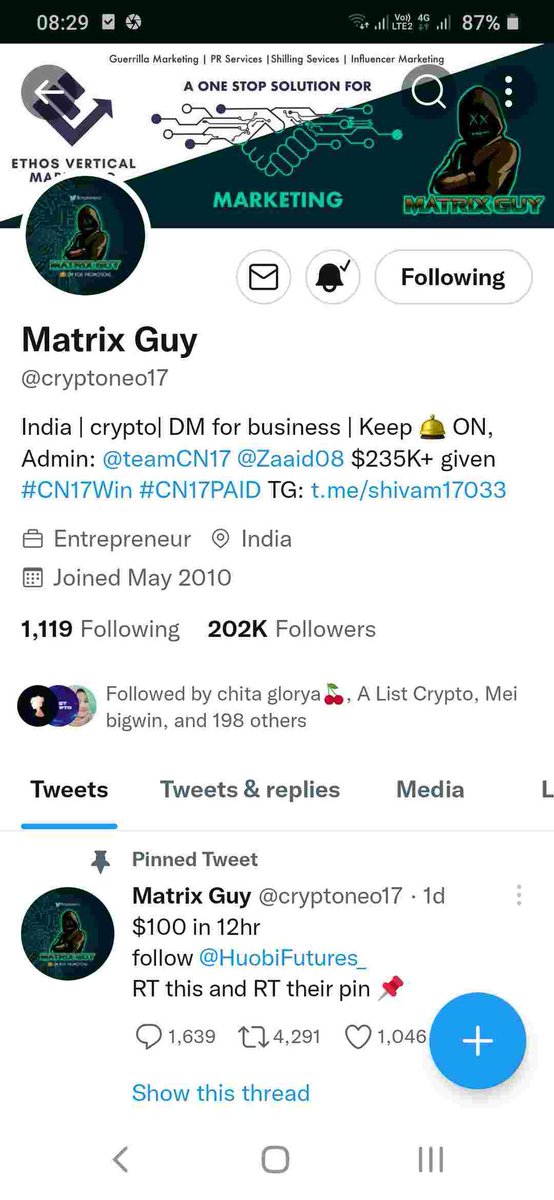 Ox_TheOneWinner's tweet photo. @missufe @cryptoneo17 Done all task https://t.co/ab7KmHzzlN