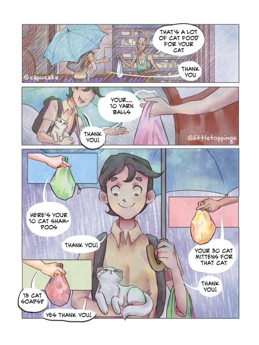 littletoppings's tweet photo. oh hey nice it's finally here o 3 o)
Comic project for school org
#comic #oc #colored #digi #comicart #cat https://t.co/Y6u0qT077m