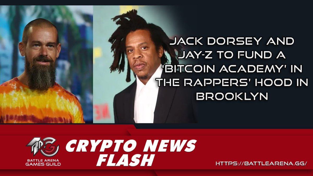 BattleArenaGG's tweet photo. ๐ฅโก๏ธ CRYPTO NEWS FLASH โก๏ธ๐ฅ
Jay-Z and Jack Dorsey revealed plans on teaching teaches financial literacy to childhood home thru the #BitcoinAcademy๐ฏ
๐Article link: https://t.co/qONdLWZ1ph
๐ https://t.co/Y3nGR959wQ
#GamesGuild #Scholarship #BAGG #BattleArena #JAYZ https://t.co/9n3ATSyMck