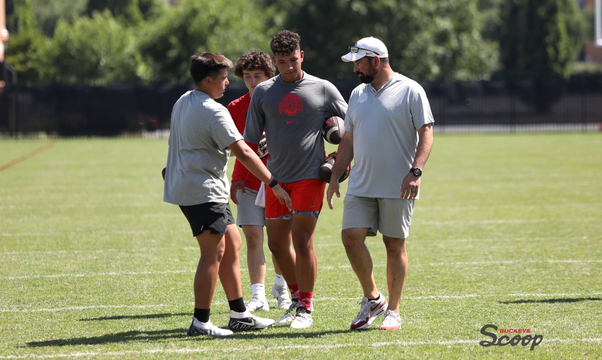 TomOrr4's tweet image. One more name to file away for later: Dayton Raiola. He's a 2026 prospect (just starting high school this fall). He worked in the same group as his older brother @RaiolaDylan and showed off a strong arm. 

Obviously, there's a long way to go, but he's definitely worth watching.