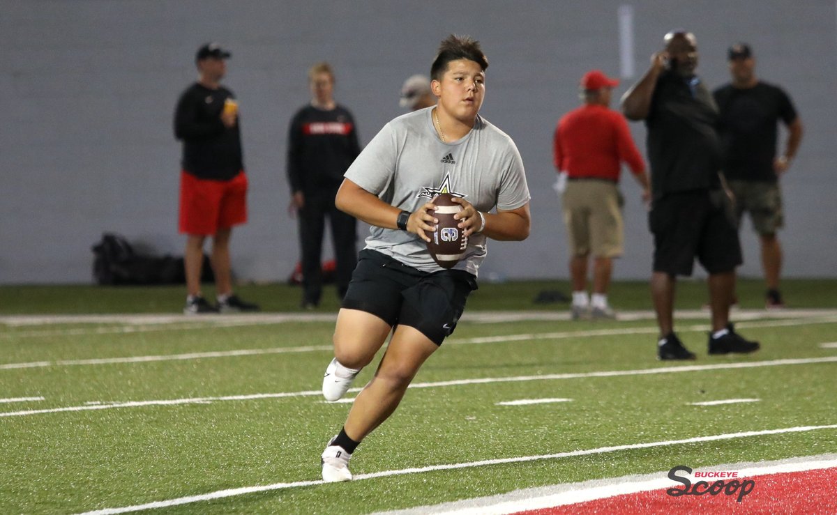 TomOrr4's tweet image. One more name to file away for later: Dayton Raiola. He's a 2026 prospect (just starting high school this fall). He worked in the same group as his older brother @RaiolaDylan and showed off a strong arm. 

Obviously, there's a long way to go, but he's definitely worth watching.