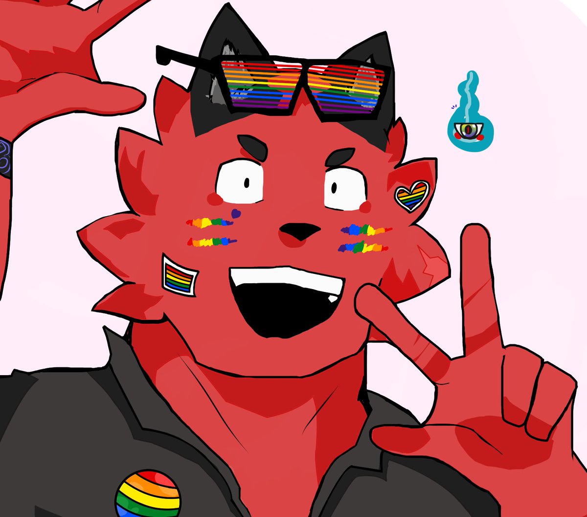 Inci_kai's tweet image. HAPPY PRIDE MONTH EVERYONE!

Inci is glad to celebrate too! 🏳️‍🌈🔥
#furry #furryart #LGBTQ #PrideMonth #art