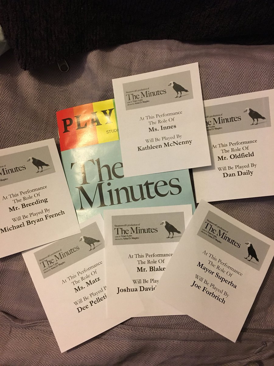 kpbailis's tweet photo. Six  out of 11 cast members in tonight’s performance of “The Minutes” were understudies. The show went on without a hitch, at least from this audience member’s perspective.
But tell me why masks will be optional starting in July. This audience member might opt out of attending. https://t.co/7zrIqgJRdJ