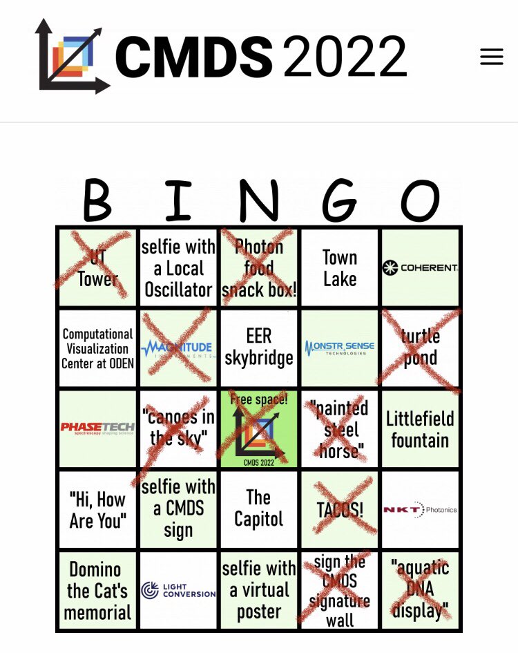 Sorry to miss to you at the booth… but BINGO! #CMDS2022 <a href="/cmds_online/">CMDS2024</a>