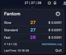MathWallet's tweet photo. Fantom realtime GAS: 27 GWEI
Install MathGas to check the realtime multichain Gas Price!
https://t.co/PPzMPsbPDy
#Fantom #mathwallet #mathgas https://t.co/wnxCgZ0iX0