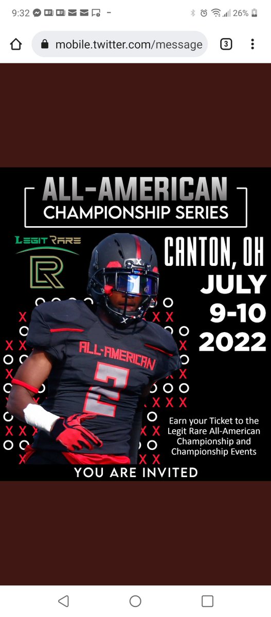 Andretackle5's tweet photo. TGBTG to compete in All -American Championship Series,Thank you for the invite.Fired Up! @LegitRare @LegitRare_Elite 
@fbCoachBill @Coach_Parrella @Krazylegz40 @PrepStar_US @PAPrepsRivals @EdOBrienCFB @Rivals @247recruiting https://t.co/VvP4PdNsdg