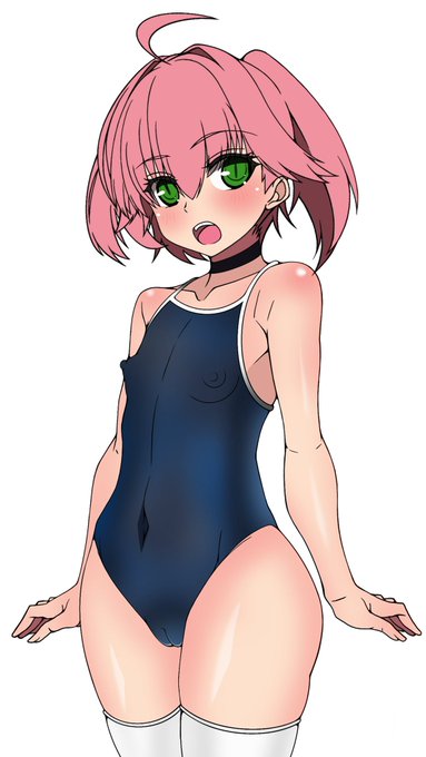 茉莉お嬢様のスク水ニーハイの差分です。 