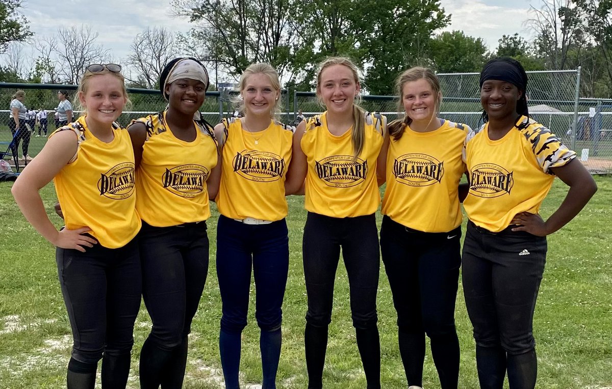 DEtribe18u's tweet photo. 3-0 on the day for Delaware South at the @CarpenterCupSB. Big day tomorrow with a 10am start vs Lehigh Valley. Great job girls! @DelmarvaSports @BradMyersTNJ @Los_Stuff @TopPreps @IHartFastpitch @DfwSho @now_d1 @thealliancefp @NEFLFastpitch @Phillies https://t.co/6elK4e9MVx