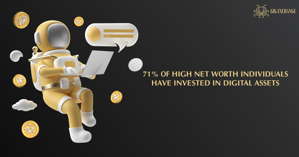 GIG_Exchange's tweet photo. 📢 71% OF HIGH NET WORTH INDIVIDUALS HAVE INVESTED IN DIGITAL ASSETS

Read more: https://t.co/CuSt4U60CS https://t.co/v7xx0kjCFC