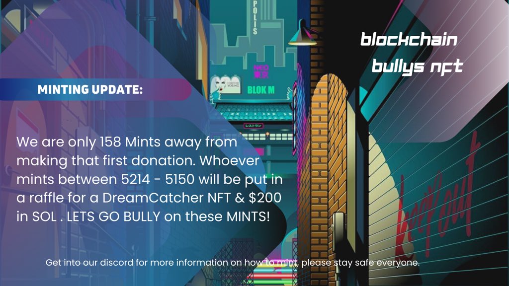 #MintingUpdate 
Mint a Bully, Help A Bully! Now thats Bullish <a href="/HopeForPaws/">Hope For Paws</a>