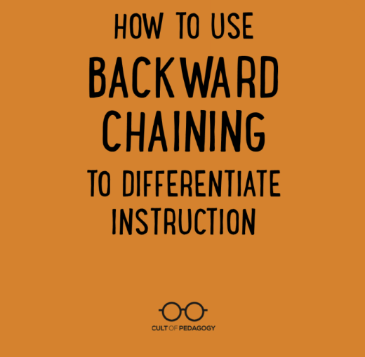 kraekerc's tweet photo. Let @cultofpedagogy tell you what #BackwardChaining is all about along with the delightful @MelanieMeehan1 https://t.co/r6fO6tYmPg But also check out Jennifer's YouTube https://t.co/jkDCXs5TB9 and Podcast https://t.co/prTljEYKMj Love listening as I drive to and from school. :) https://t.co/SKAWts2jMr