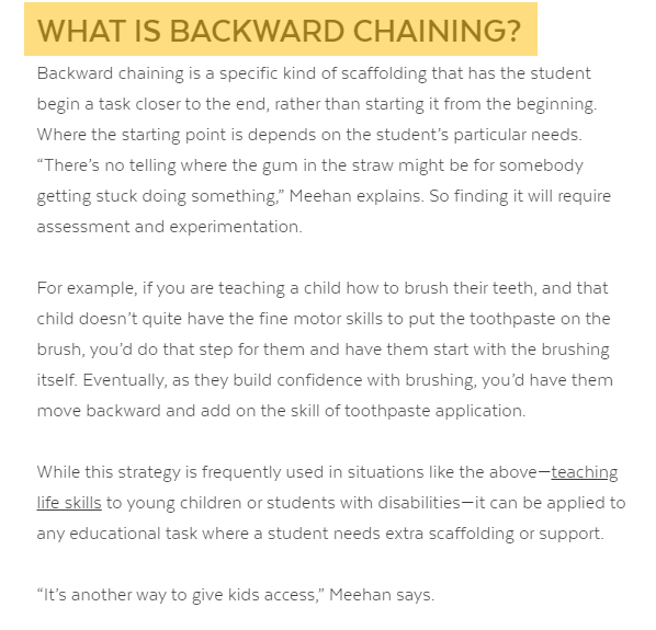 kraekerc's tweet photo. Let @cultofpedagogy tell you what #BackwardChaining is all about along with the delightful @MelanieMeehan1 https://t.co/r6fO6tYmPg But also check out Jennifer's YouTube https://t.co/jkDCXs5TB9 and Podcast https://t.co/prTljEYKMj Love listening as I drive to and from school. :) https://t.co/SKAWts2jMr