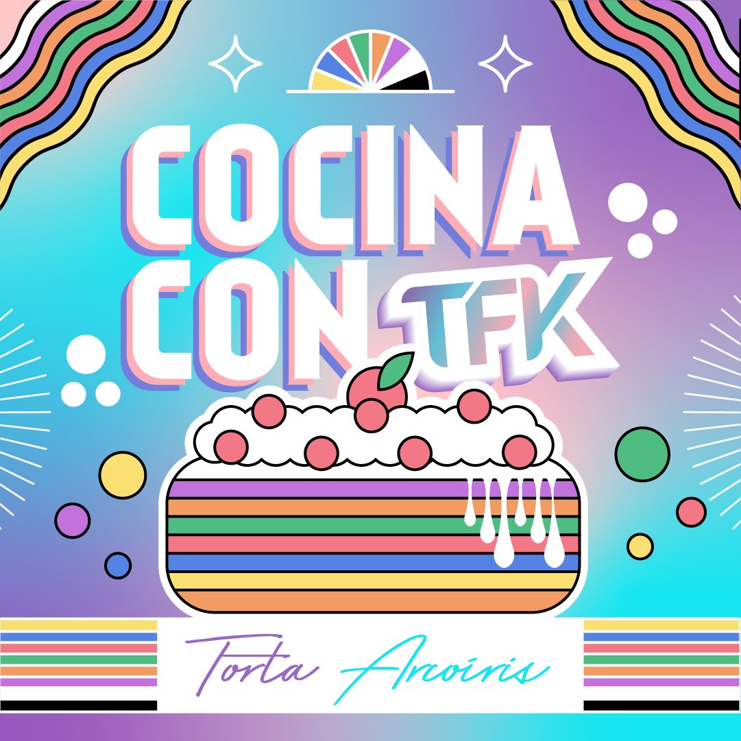 TFKCol's tweet photo. 🌈¿Por qué no unirnos a la fiesta arcoiris?🌈

Celebrando el mes del orgullo traemos a ti una receta con gran toque de color, una torta arcoiris 🏳️‍🌈

 🤩¡No olvides etiquetarnos cuando la hagas!🤩

#TFKSurge #orgullo #cocina #arcoiris https://t.co/GZ23oE4CUj