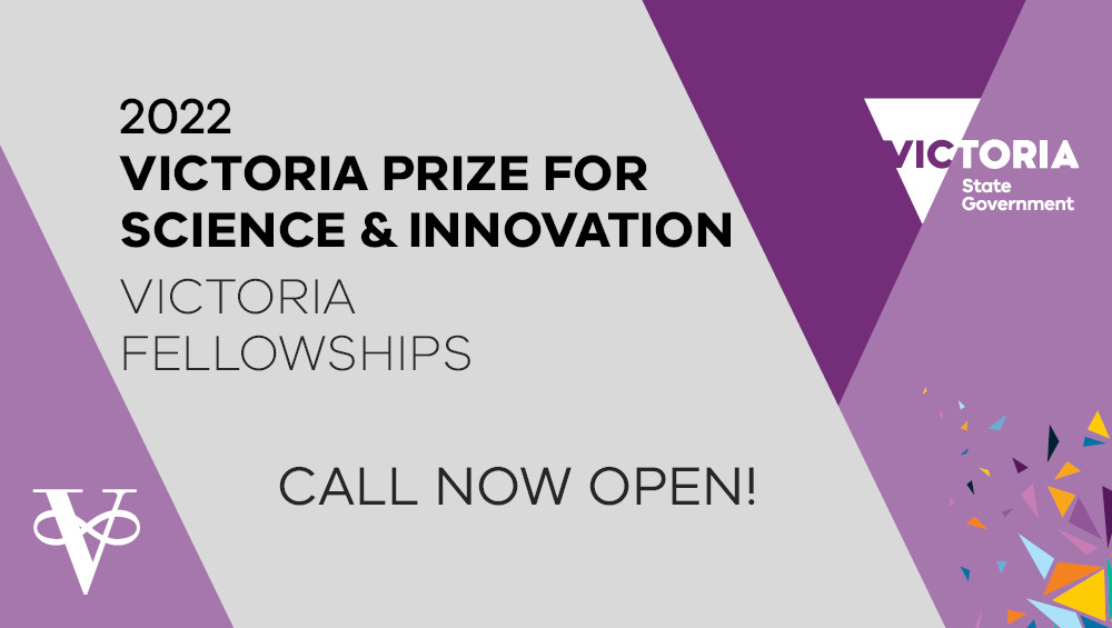 The call is OPEN for the #VicPrize for Science and Innovation, Victoria's most prestigious #science award! Nominate an outstanding Vic Scientist, Innovator, Entrepreneur or Researcher, or ECRs can apply for a Vic Fellowship.

Find out more➡️bit.ly/3zSlQya