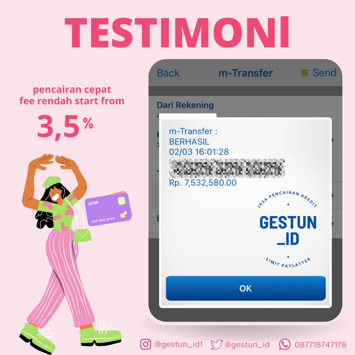 gestun_id's tweet photo. Testimoni by 
@gestun_id
 
#zonaba #zonaBU #zonauang️ #paylatter #kredivo #testimoni #kredit #gestun #bagestun https://t.co/bsZkhipkL0