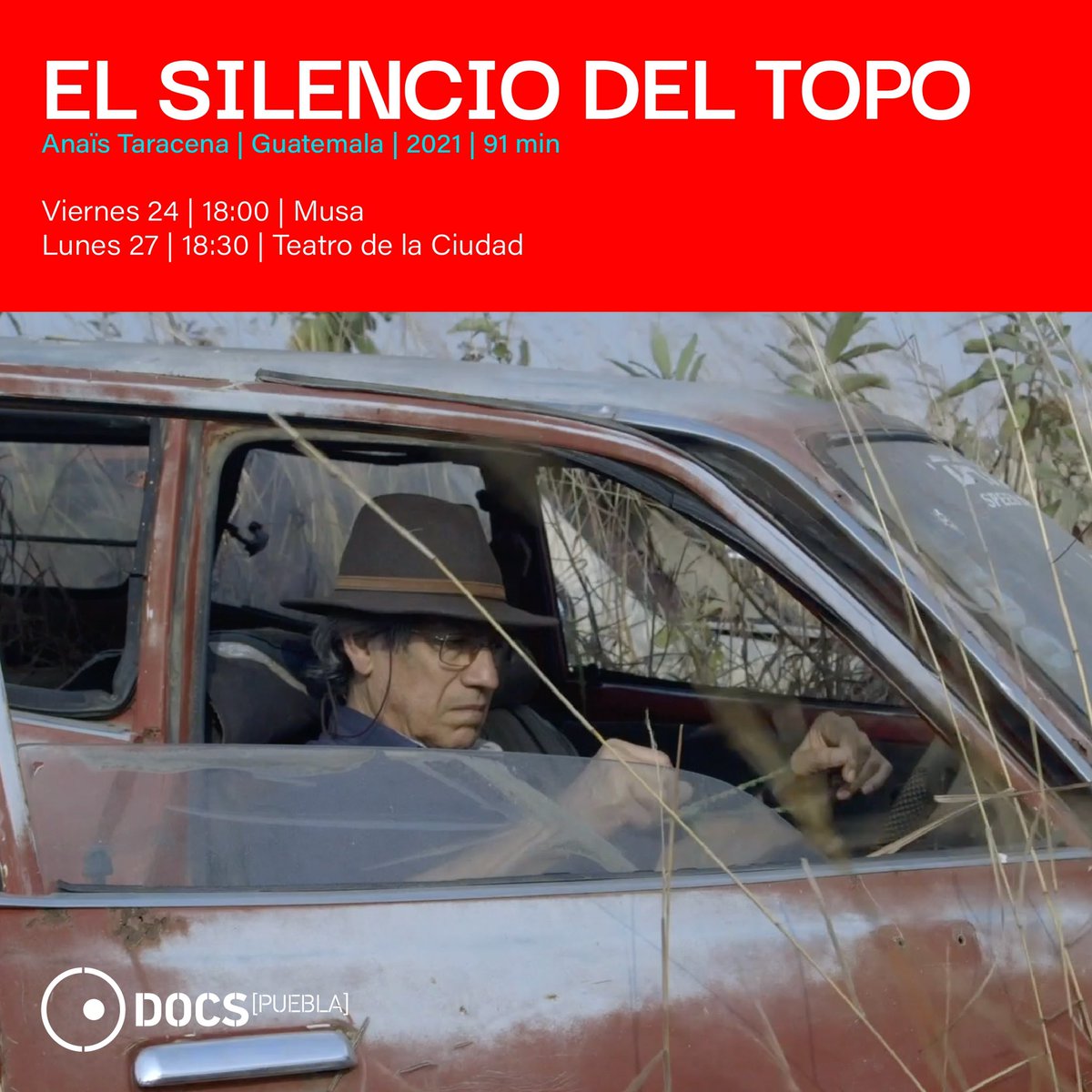DocsMX's tweet image. #GlobalDocs 
Un periodista se infiltra y sumerge al espectador en el represivo gobierno de Guatemala.

«El silencio del topo», de Anaís Taracena, es una de las películas que forman parte de #DocsPuebla2022. 👁️‍🗨️

Consulta la cartelera: docsmx.org