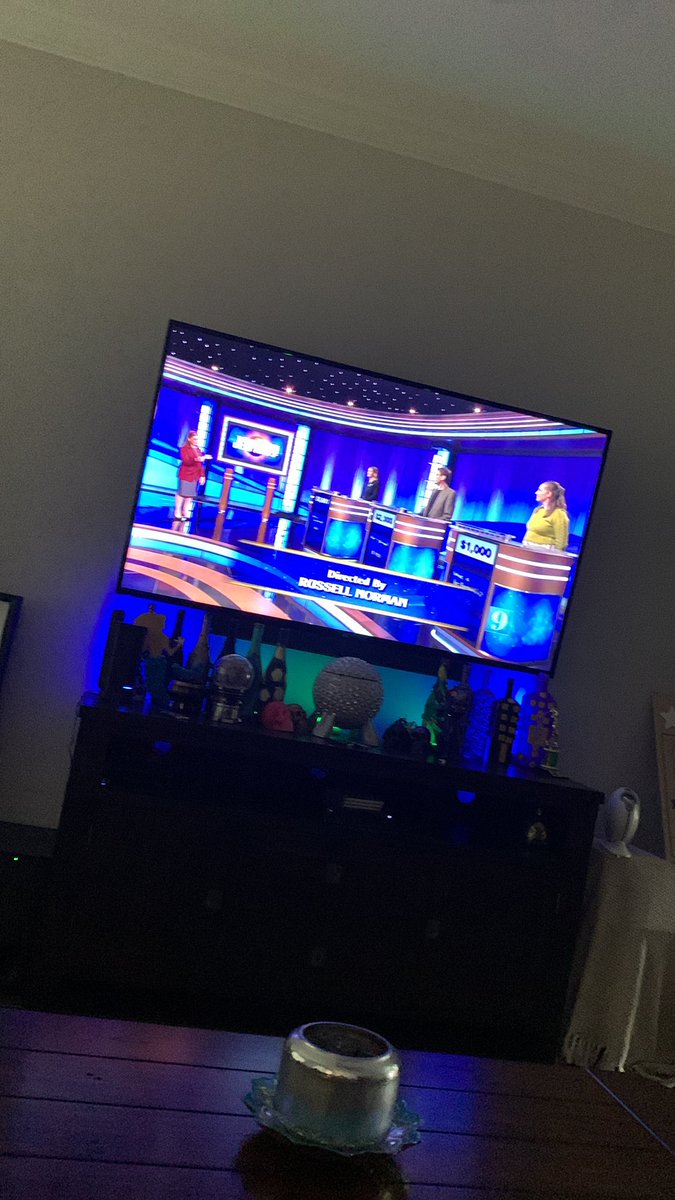 No way <a href="/Jeopardy/">Jeopardy!</a> what are the odds of Megan winning that way , and by $2……again !! #luckiestjeopardycontestant #luckyMegan