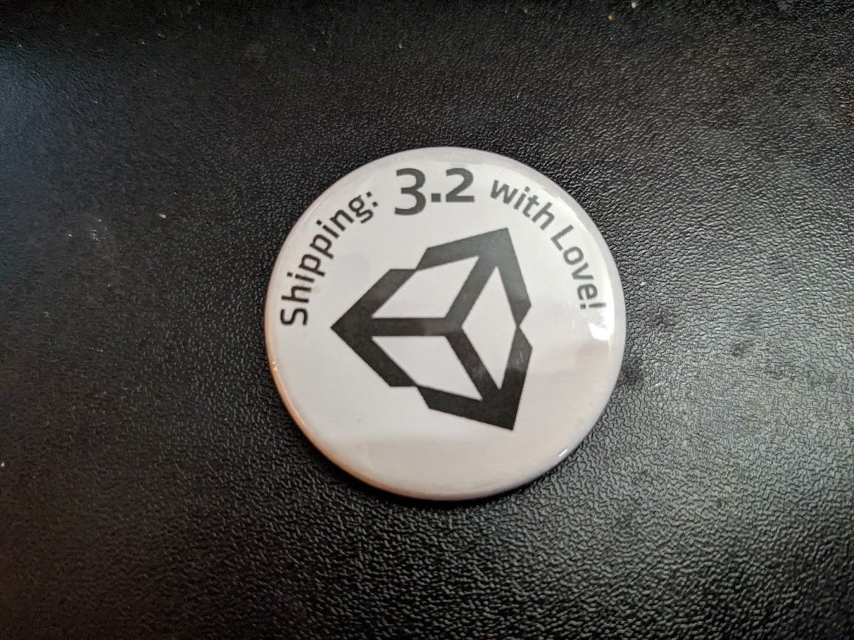 exequor's tweet photo. Cleaning my house, finding old artifacts from the distant past.  Where did I get this?  When?  In what context?  Take a guess!  #Unity #unity3d #unitydev #gamedev #gamedevelopment #button https://t.co/MHIUslrXVN