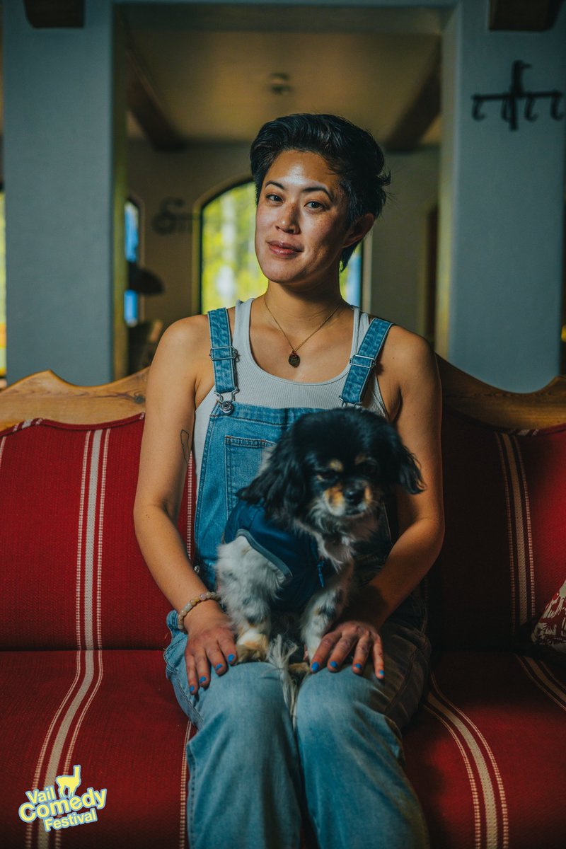 vailcomedyfest's tweet photo. Behind the Scenes at Vail Comedy Festival, Performer, @leresatee and @mr_wushu_ prepping to show off that big dog energy in the Vail community. | https://t.co/IdXwh2nBDd | #vailpass #comediansofinstagram #vailvillage #vaillive #vaildaily #vailvalley #comedyfestival #tibbie https://t.co/GMRQqWBKM3