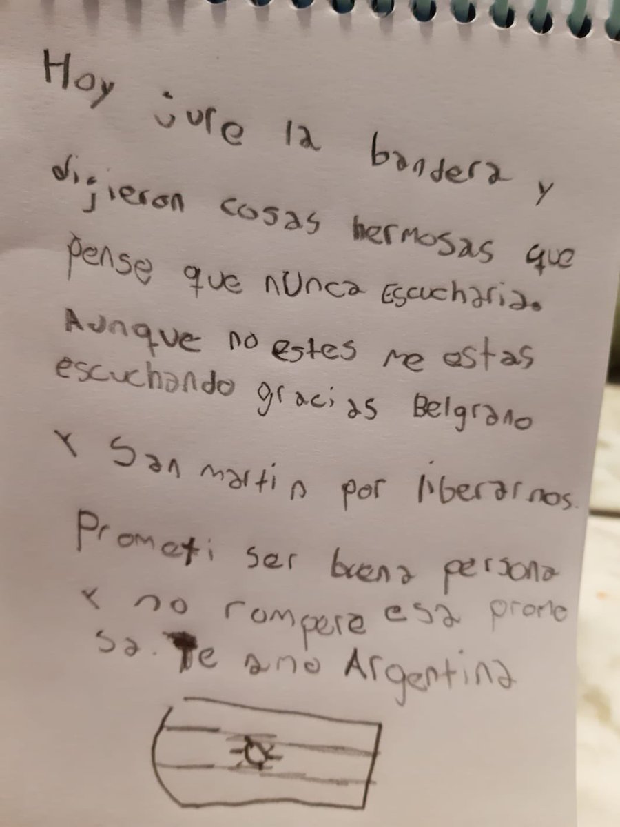 NahuelDerico's tweet photo. Hermana de 9 juró a la bandera y volvió como para comer locro y empanadas todo el invierno https://t.co/brnFRRs5ss