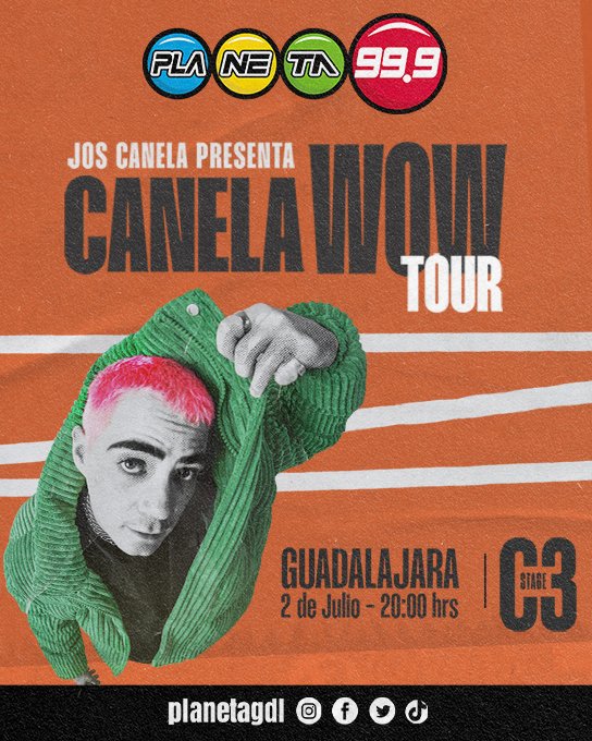 Planeta_GDL's tweet photo. 📣 ¡Hoy tenemos un pase doble para ti ! #WowTour🔥
👉🏻 Ganalo🎟en 𝘽𝙪𝙚𝙣𝙖𝙨 𝙉𝙤𝙘𝙝𝙚 𝙋𝙡𝙖𝙣𝙚𝙩𝙖 ⏰ 8 a 10pm
@josdice 🙌📆 Julio 02 💥 @C3Stage
#JosCanela ✖️ #LaEstaciónMásCompleta
🪐 #Planeta999 #ganadoresrealessiempre https://t.co/smA2UgUEQ5