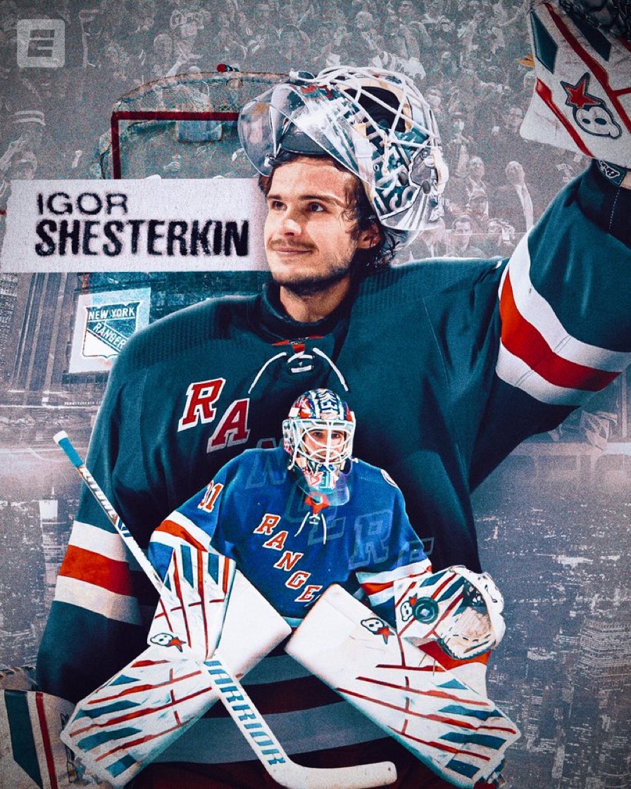 Igor Shesterkin New York Rangers 2022 Vezina Trophy Award