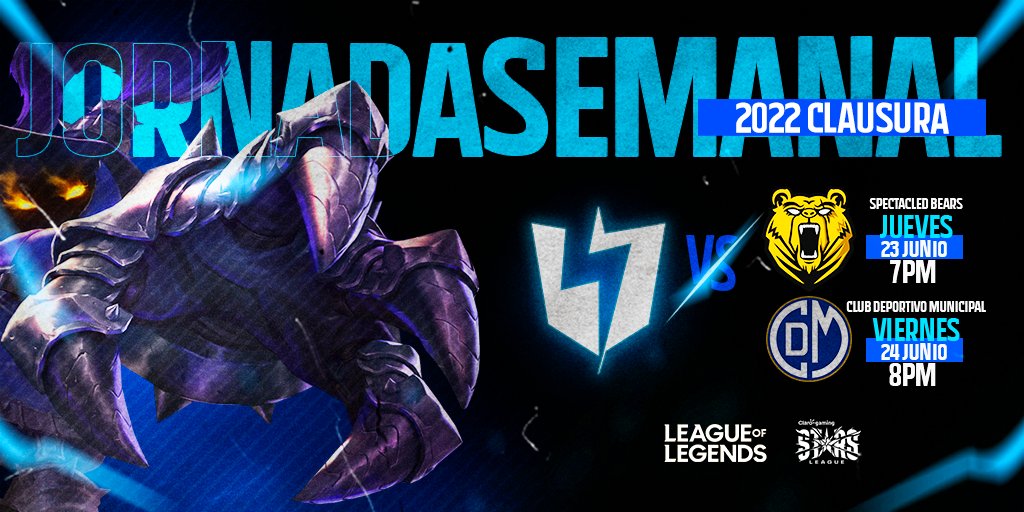 ¡Sigue! La Jornada 12 de la #ClaroGamingStarsLeague, Estamos en la lucha!!
#LVP Liga de Videojuegos Profesional🏆
#GoINS⚡
#ClaroGamingStarsLeague 2022 🏆⭐️