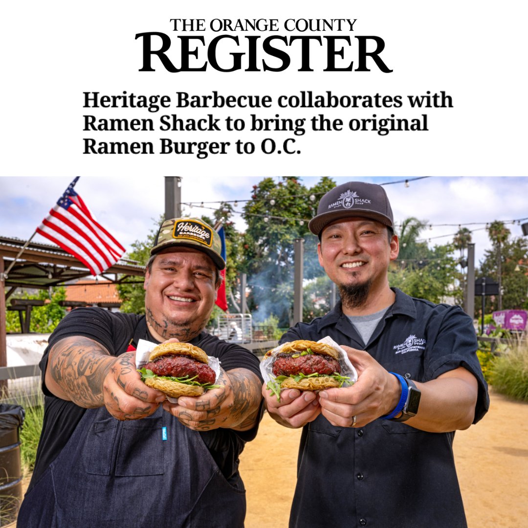 Thank you so much <a href="/ocregister/">O.C. Register</a> and Jenn Tanaka for featuring our neighborly collab with @ramenshackusa Chef-Owner Keizo Shimamoto happening this Sunday 6/26 from 11am to sell-out! 🍜 🍔