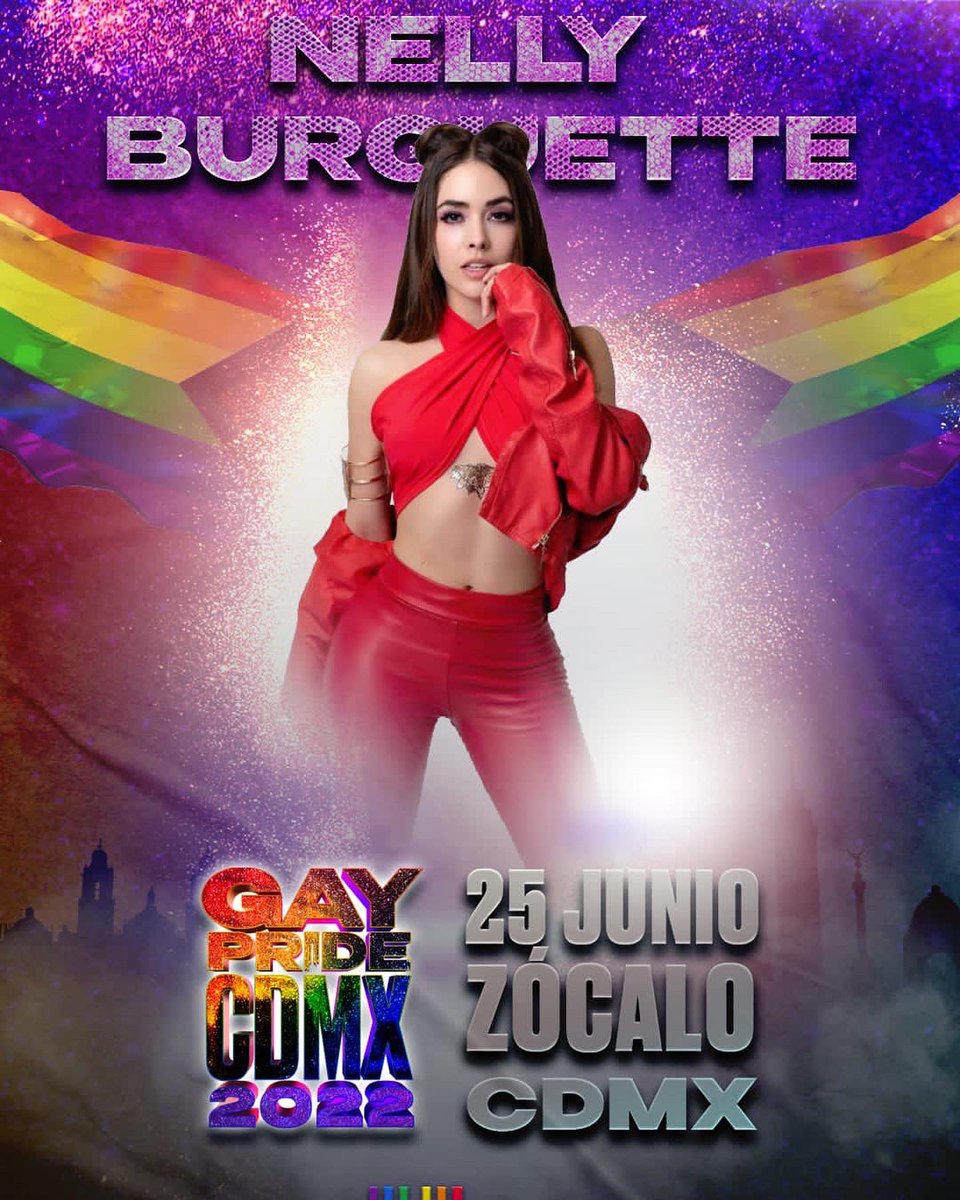 nellyBurGuette's tweet photo. ‼️No puede seeeer‼️ En 5 días estaremos cantando y gozando en el ZÓCALO de la Ciudad de México @gaypride_cdmx 
❤️🧡💛💚💙💜 #gaypride2022 #pride https://t.co/iw3rHE9eGd