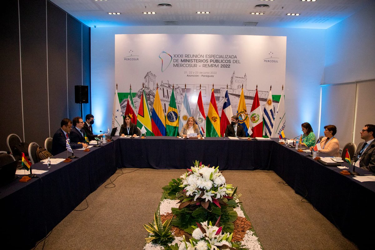 CuartoInter's tweet photo. 🔻En el marco de la XXXI Reunión Especializada de Ministerios Públicos del Mercosur realizada en Paraguay, este jueves 23 se llevará a cabo el Encuentro entre Fiscales Generales del Mercosur #REMPM-2022 https://t.co/gXI2qwuJCp