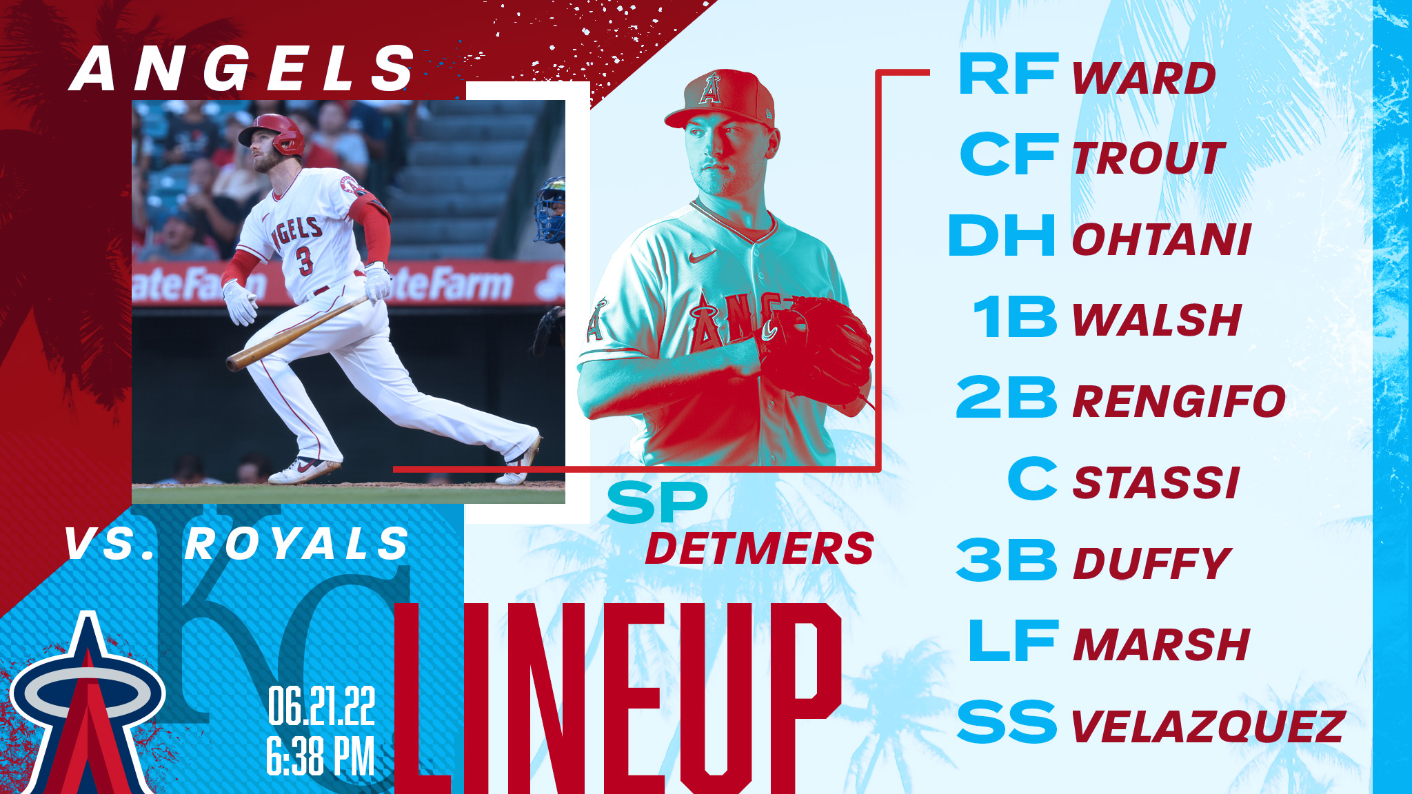 6/21 Lineup: Detmers on the mound