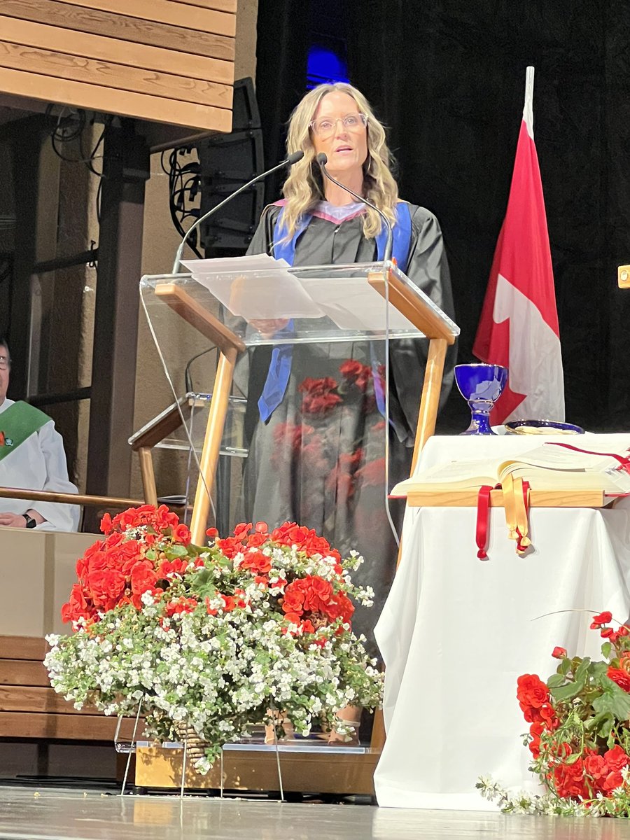 nottenloretta's tweet photo. The @St_Marys_Kitch graduation is underway. Inspirational words from Principal Wehrle, recognition for retiring staff and of community awards where students of various distinctions were celebrated for their accomplishments @WCDSBNewswire #SentToBuild https://t.co/DjoMNmp0tv