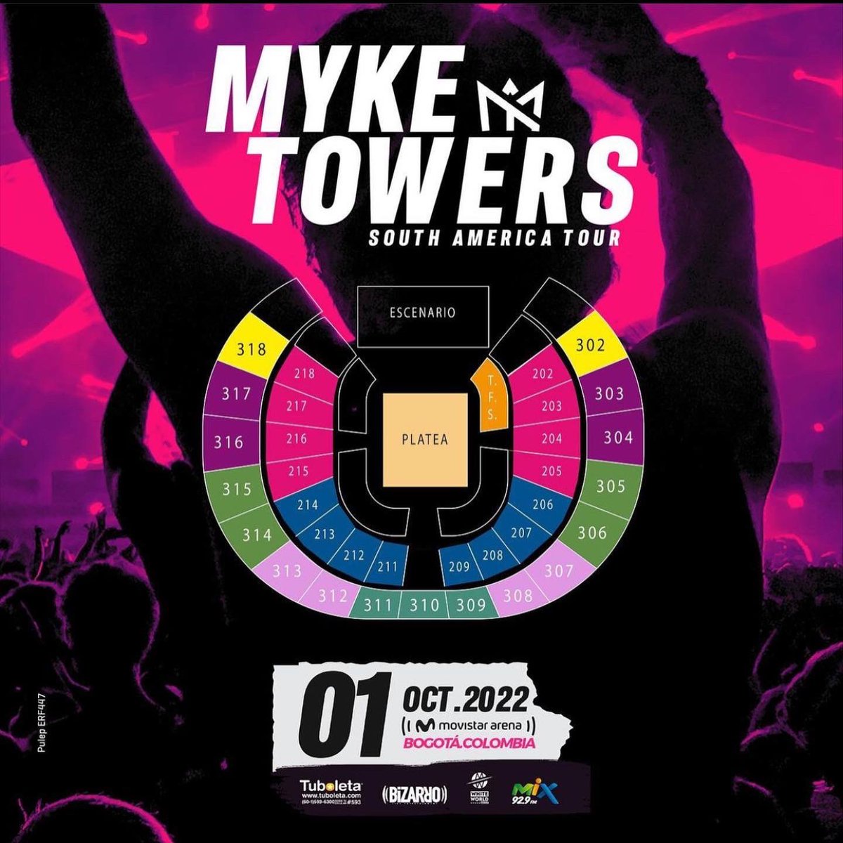 Colciertos's tweet photo. ⚡️Ya viene el YOUNG KING TOUR @myketowers en el corazón de Bogotá 💙
.
📆 FECHA: 1 de Octubre 2022
📍LUGAR: Bogotá @movistararenaco
🎟️ Boletas disponibles en  @tuboleta ✨
🙌🏻 Presenta @bizarroliveco
.
#YoVivoElMovistar #miketowers #conciertoscolombia #myketowersenconcierto https://t.co/om490cqgD0