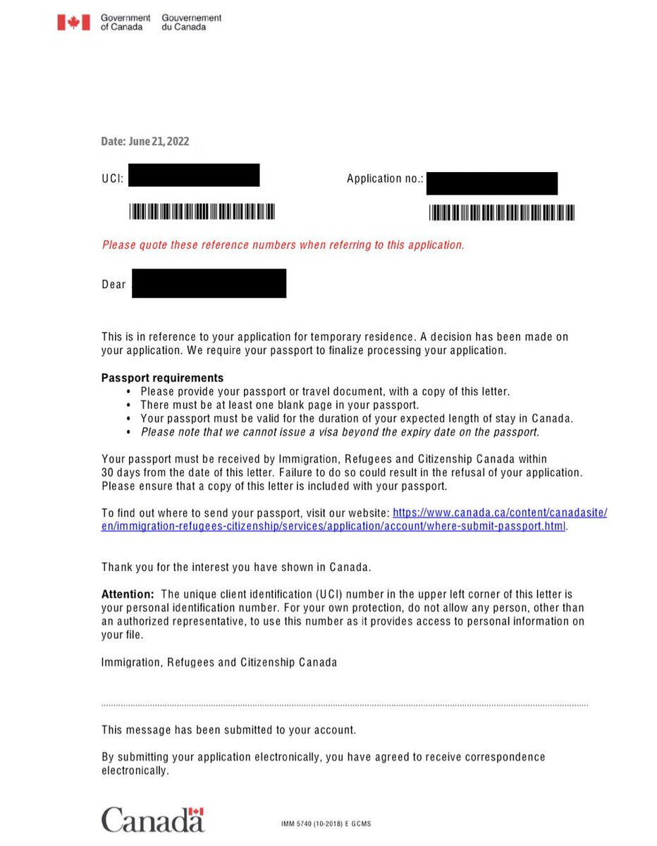 Another Approved Student Visa!
.
.
21 June!
.
.
Yours could be the next. Get in touch!

#admission #studypermit #studypermitcanada #canada #canadaimmigration #lmia #approvedvisa