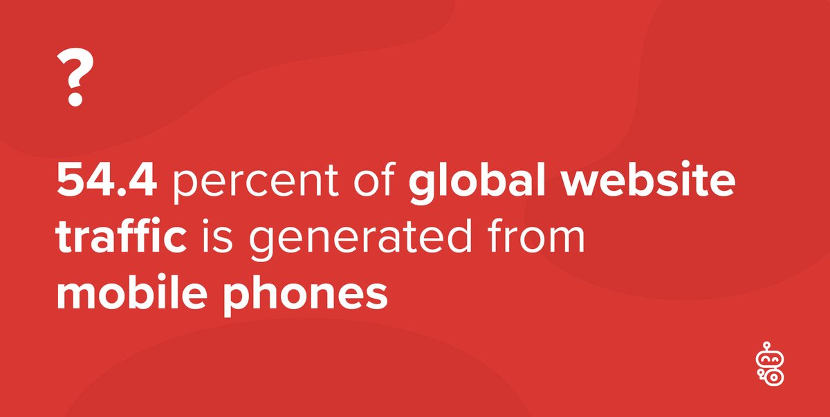 Roboticmarketer's tweet photo. Mobile phones are arguably one of the most convenient devices known to man.
Producing over 50% of global website traffic, businesses should make the responsiveness of their websites to mobile phones a priority.
#marketing #websitetraffic #seo #seofacts #responsivedesigns https://t.co/75BYjN6KK1