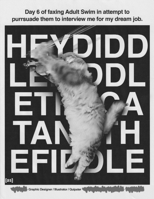 Day X of Purrsuading Adult Swim tweet media