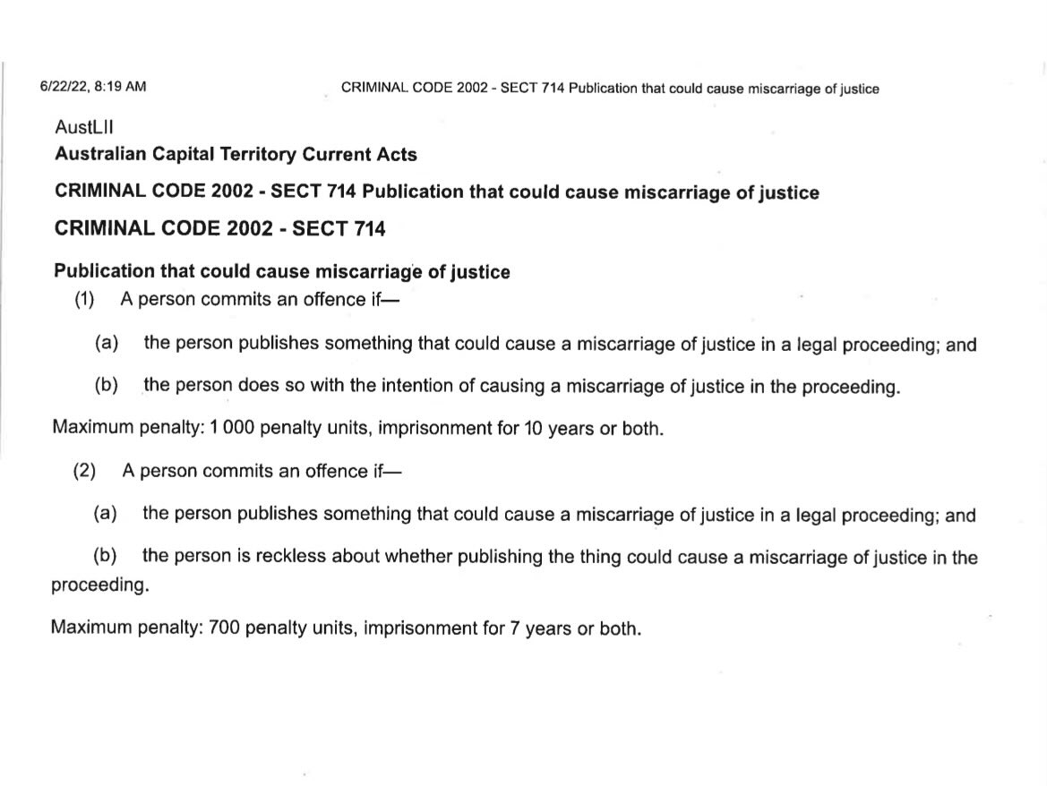 I guess Lisa Wilkinson will be reading this closely today.