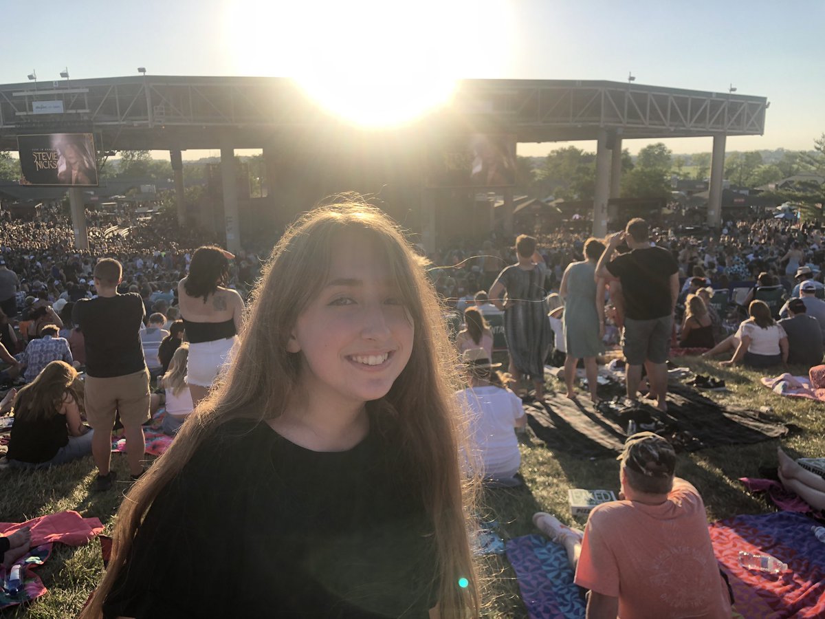christie_hurst's tweet photo. @StevieNicks We’re here! Brought my daughter, Stevie, to her first concert tonight! Can’t wait for your show! https://t.co/0jpiDb3dBi