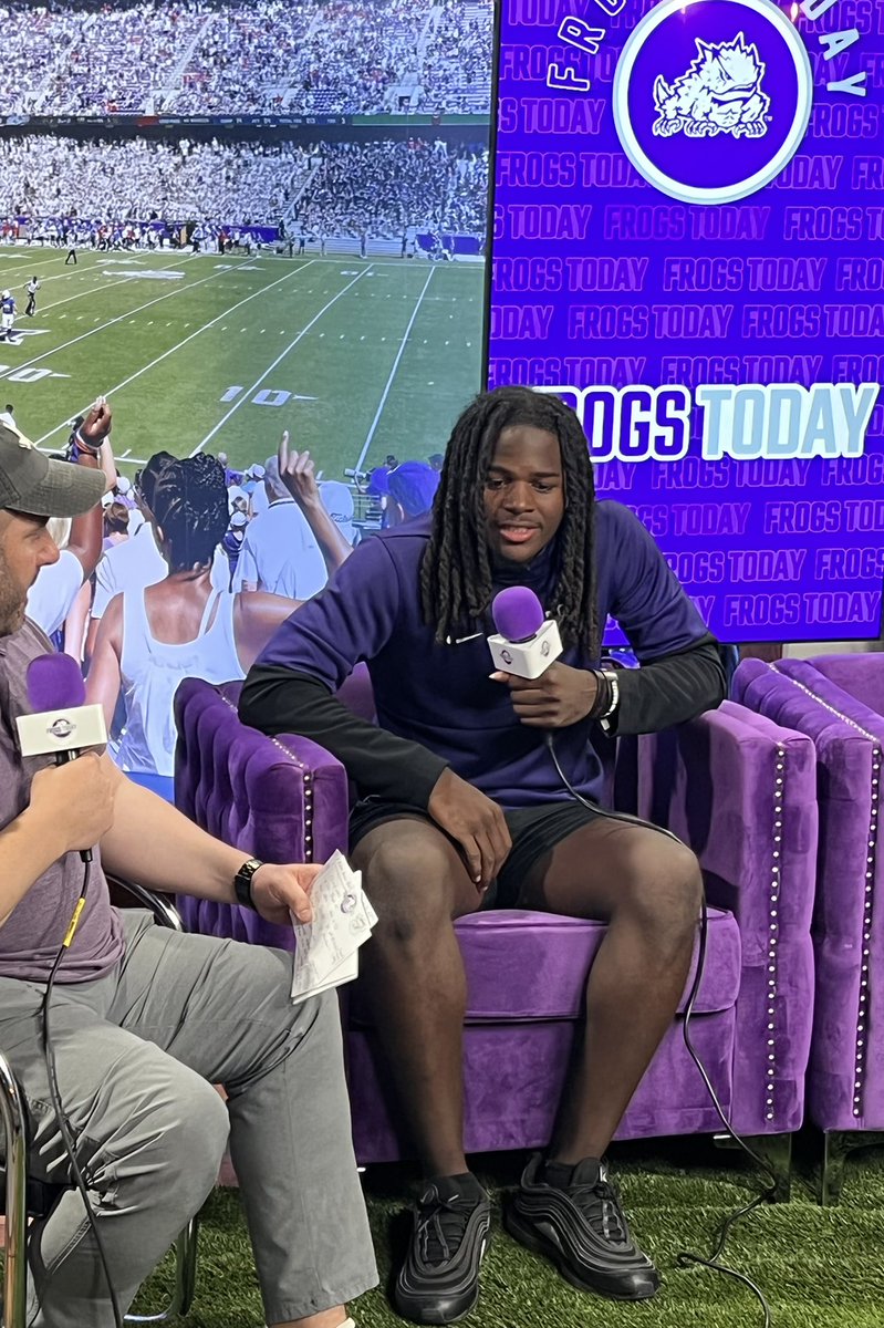 CoachBeaudin's tweet photo. It was another great day of “Dissecting The Frogs” on @frogstoday! So excited to have @andrecojoe & @MikalPilot in studio!
Be on the lookout for these episodes to drop and be sure to subscribe to https://t.co/ZHgM1nOwWL 🐸 for all of you TCU action! https://t.co/nNpHekSRE7